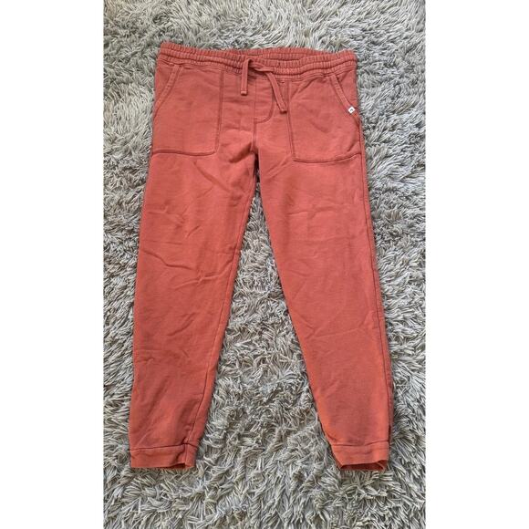Pact Sweatpants Womens Medium Rust Organic Cotton Downtime Joggers Drawstring - Picture 1 of 12